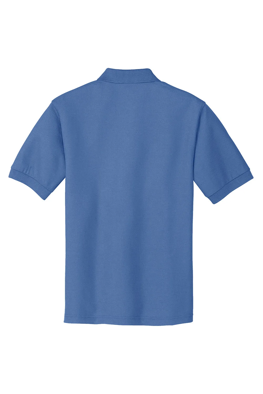 Port Authority Mens Silk Touch Wrinkle Resistant Short Sleeve Polo Shirt - Ultramarine Blue