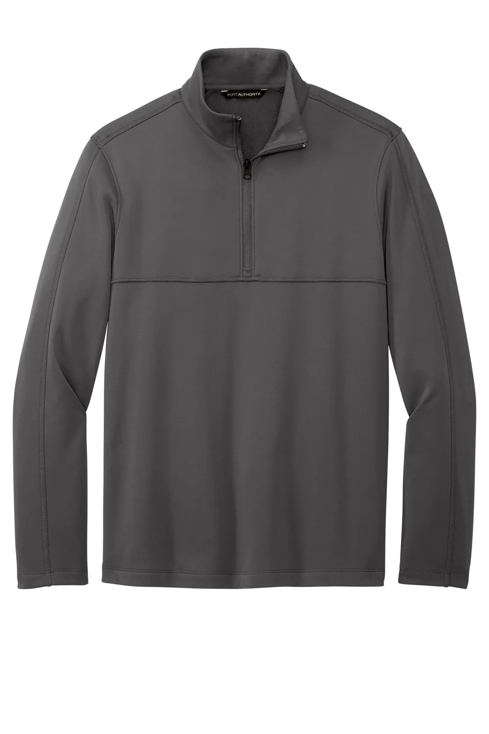 Port Authority Mens Smooth Fleece 1/4 Zip Jacket - Graphite Grey