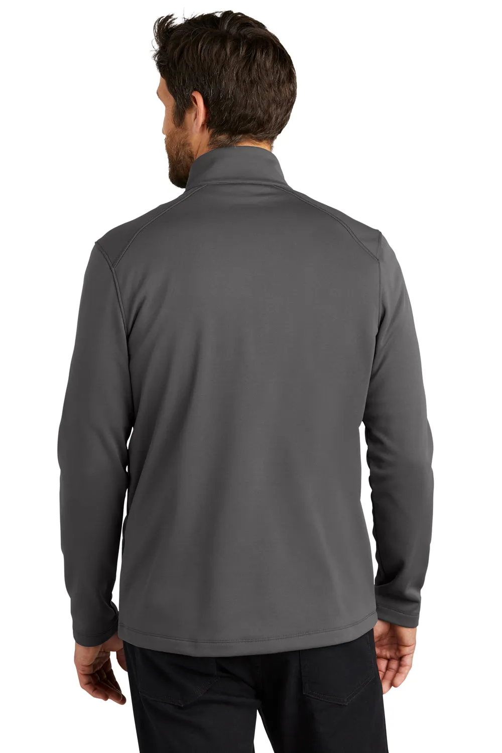 Port Authority Mens Smooth Fleece 1/4 Zip Jacket - Graphite Grey