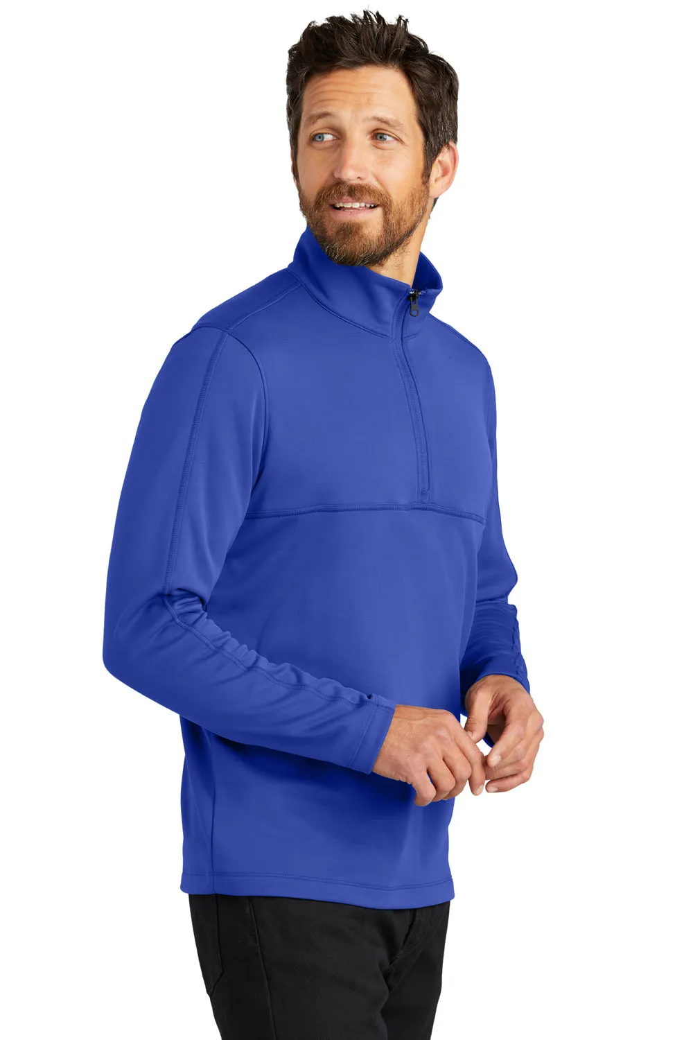 Port Authority Mens Smooth Fleece 1/4 Zip Jacket - True Royal Blue