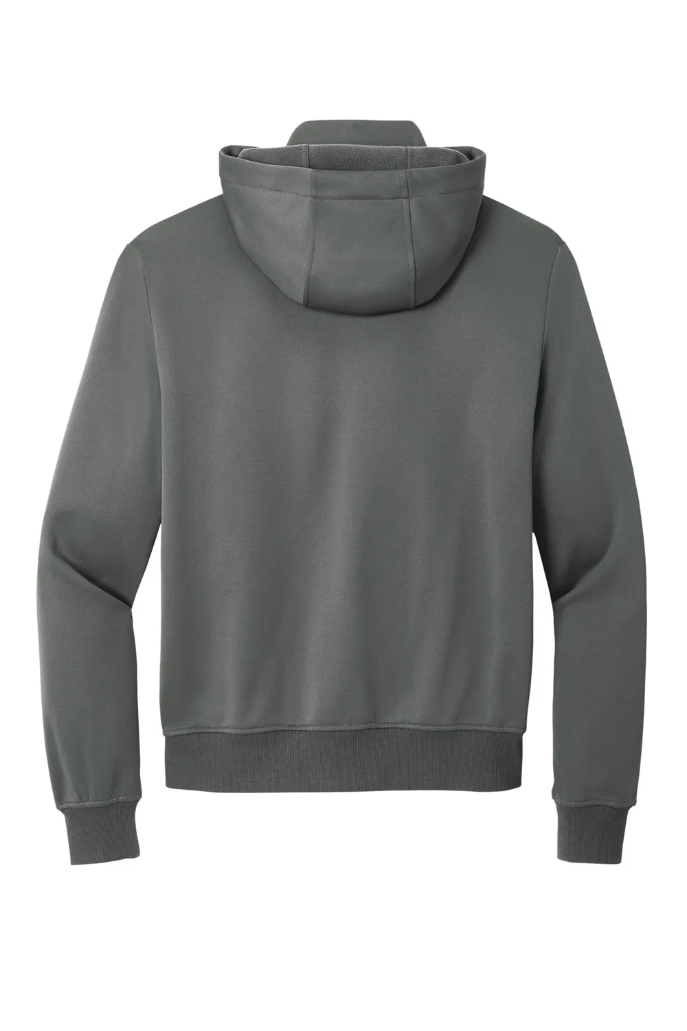 Port Authority Mens Smooth Fleece Full Zip Hooded Jacket - Graphite Grey