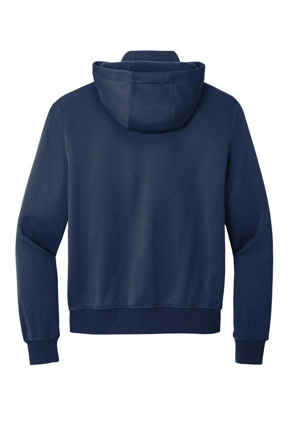 Port Authority Mens Smooth Fleece Full Zip Hooded Jacket - River Navy Blue