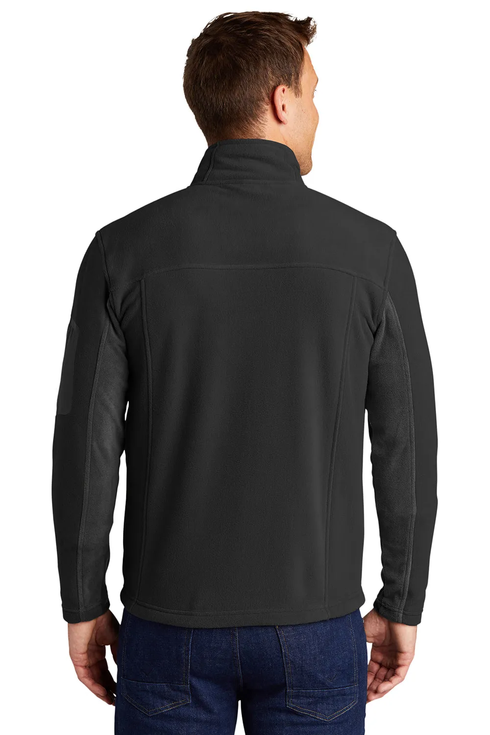 Port Authority Mens Summit Full Zip Fleece Jacket - Black