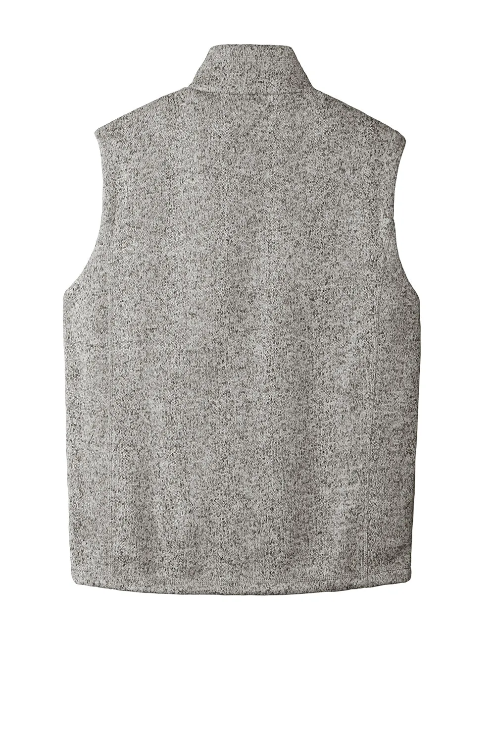 Port Authority Mens Sweater Fleece Full Zip Vest - Heather Grey