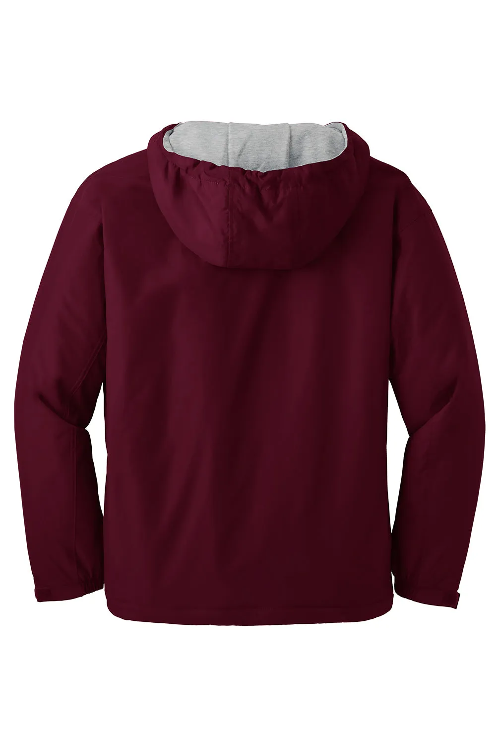Port Authority Mens Team Wind & Water Resistant Full Zip Hooded Jacket - Maroon