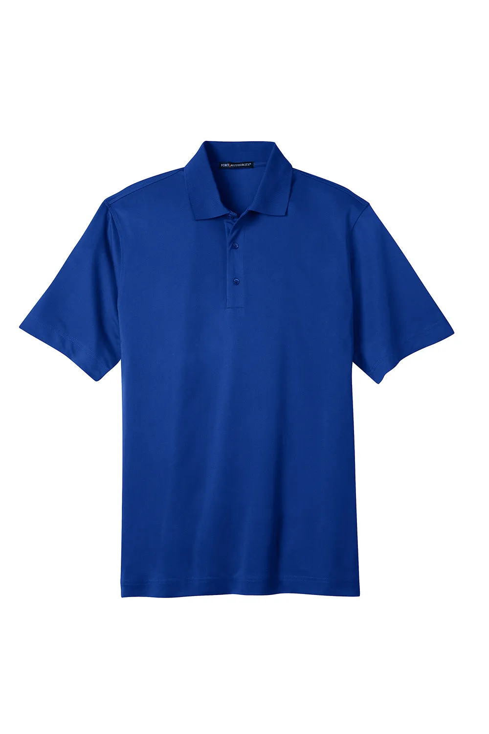 Port Authority Mens Tech Moisture Wicking Short Sleeve Polo Shirt - Bright Royal Blue