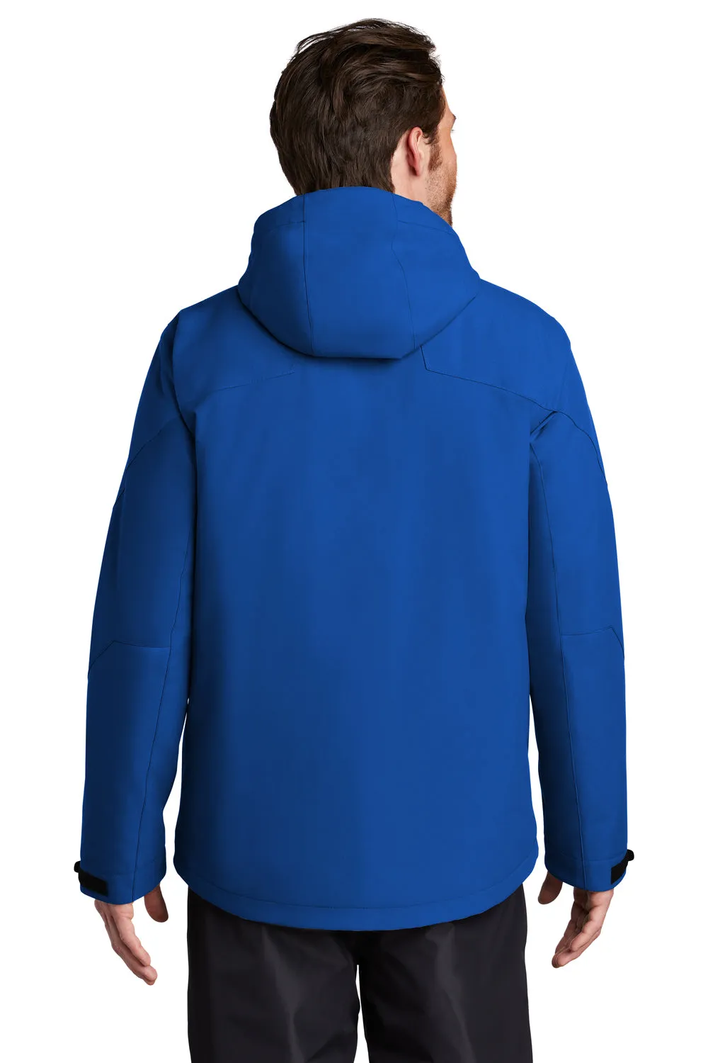 Port Authority Mens Tech Windproof & Waterproof Full Zip Hooded Jacket - Cobalt Blue