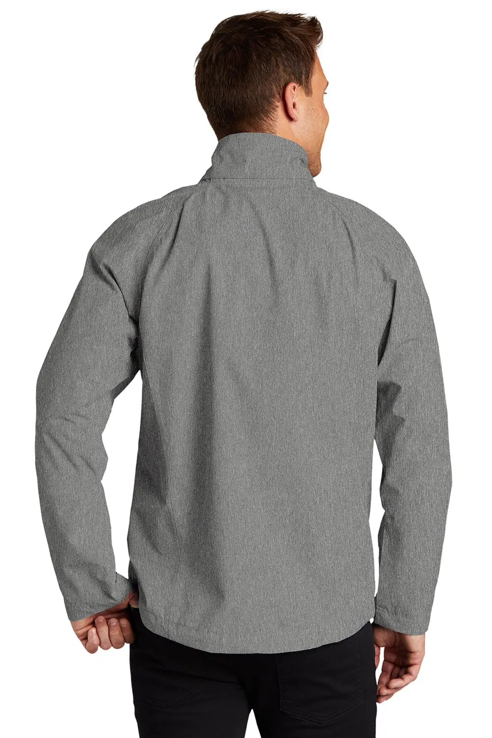 Port Authority Mens Torrent Waterproof Full Zip Hooded Jacket - Heather Dark Grey