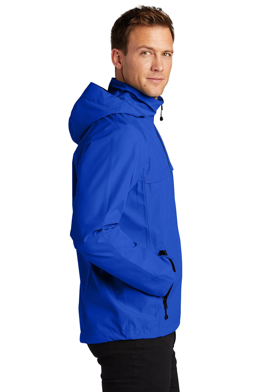 Port Authority Mens Torrent Waterproof Full Zip Hooded Jacket - True Royal Blue