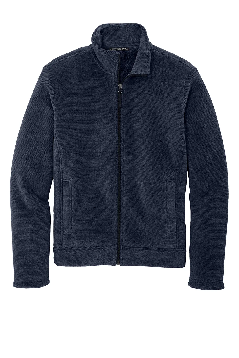 Port Authority Mens Ultra Warm Brushed Fleece Full Zip Jacket - Insignia Blue/River Navy Blue