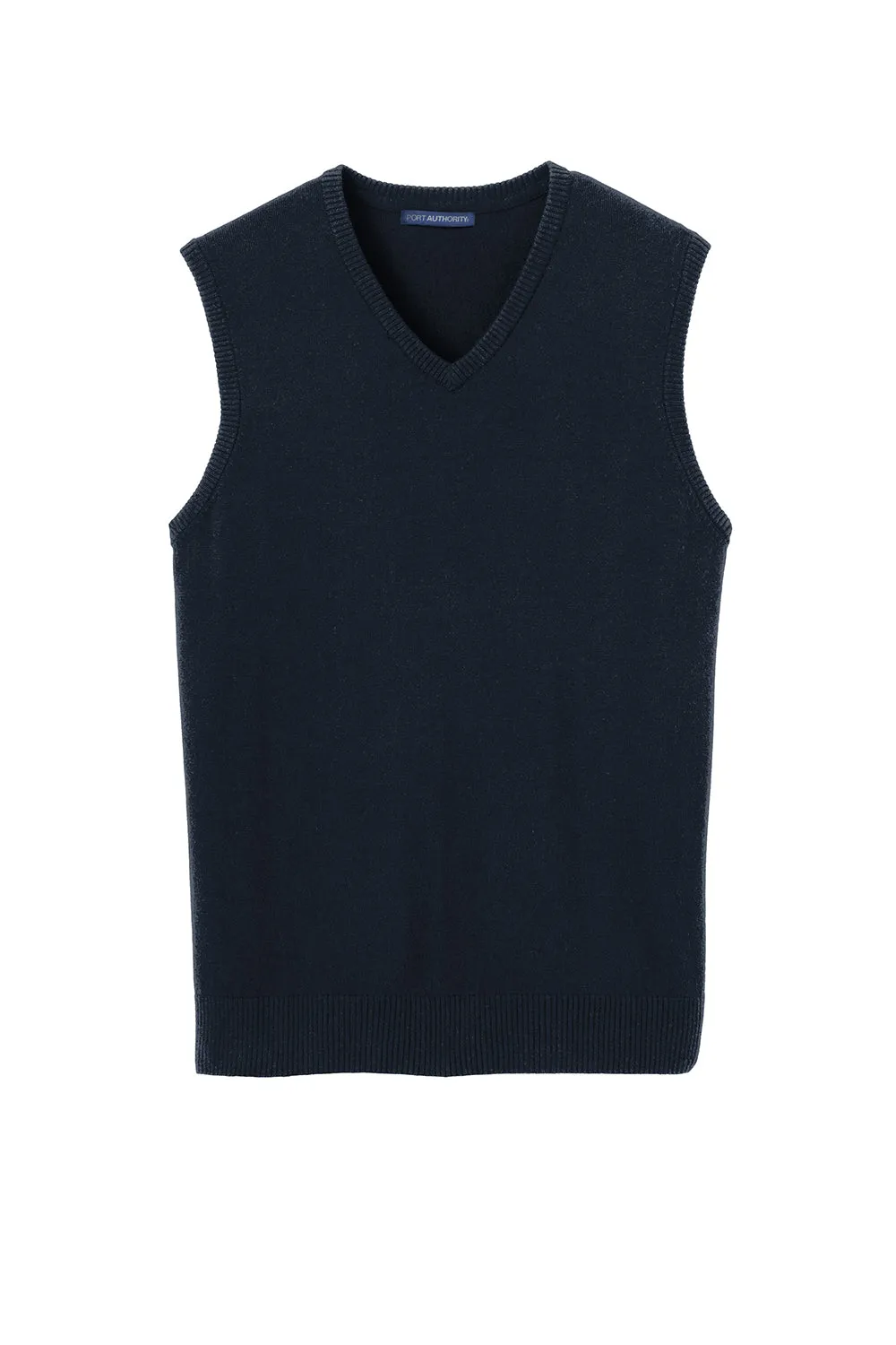 Port Authority Mens V-Neck Sweater Vest - Navy Blue - Closeout