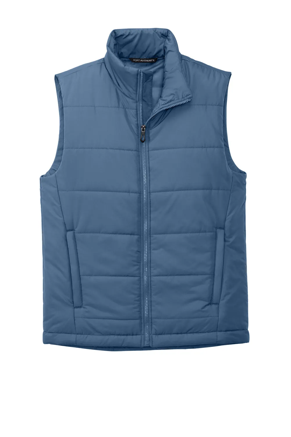 Port Authority Mens Water Resistant Full Zip Puffer Vest - Dusk Blue