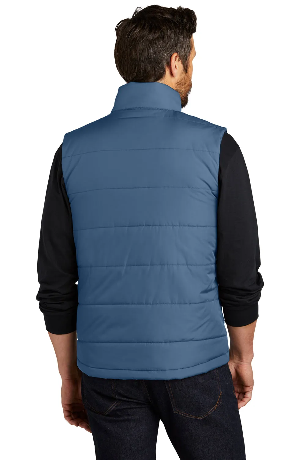 Port Authority Mens Water Resistant Full Zip Puffer Vest - Dusk Blue