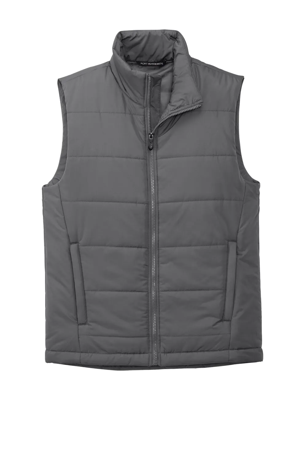 Port Authority Mens Water Resistant Full Zip Puffer Vest - Shadow Grey