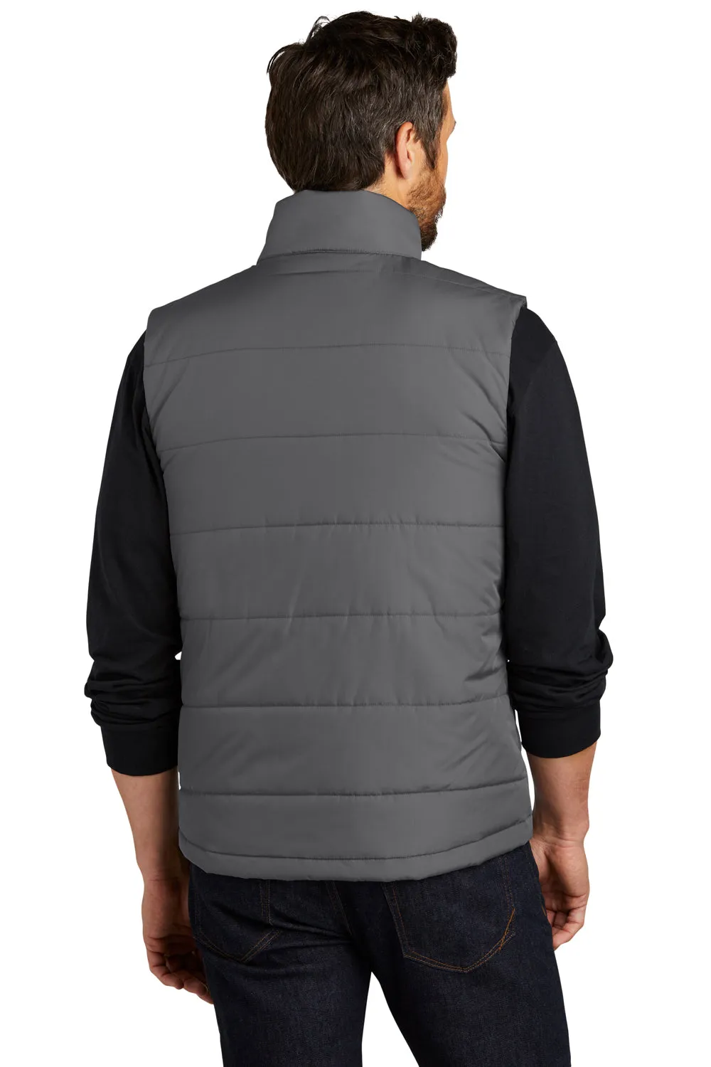 Port Authority Mens Water Resistant Full Zip Puffer Vest - Shadow Grey