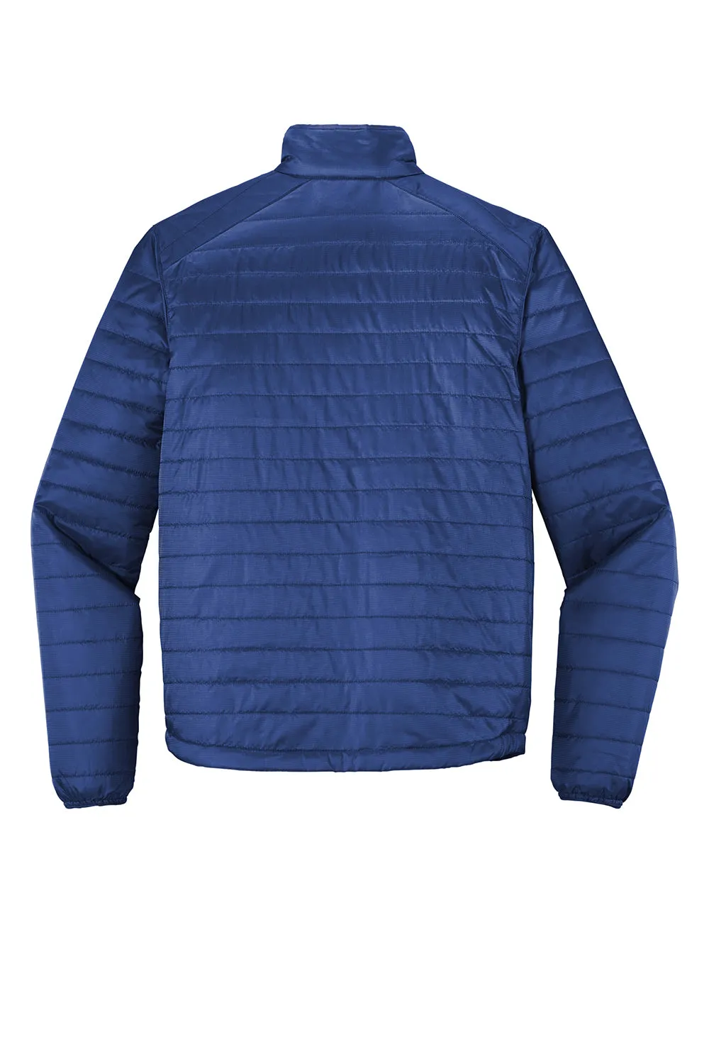 Port Authority Mens Water Resistant Packable Puffy Full Zip Jacket - Cobalt Blue