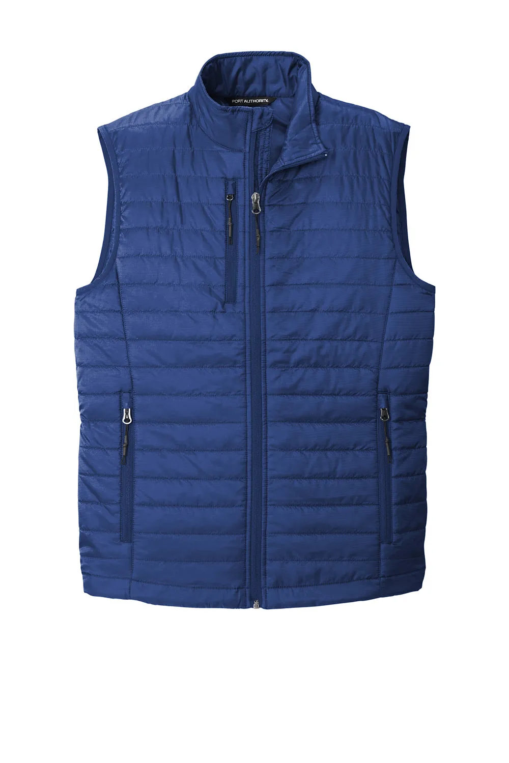 Port Authority Mens Water Resistant Packable Puffy Full Zip Vest - Cobalt Blue