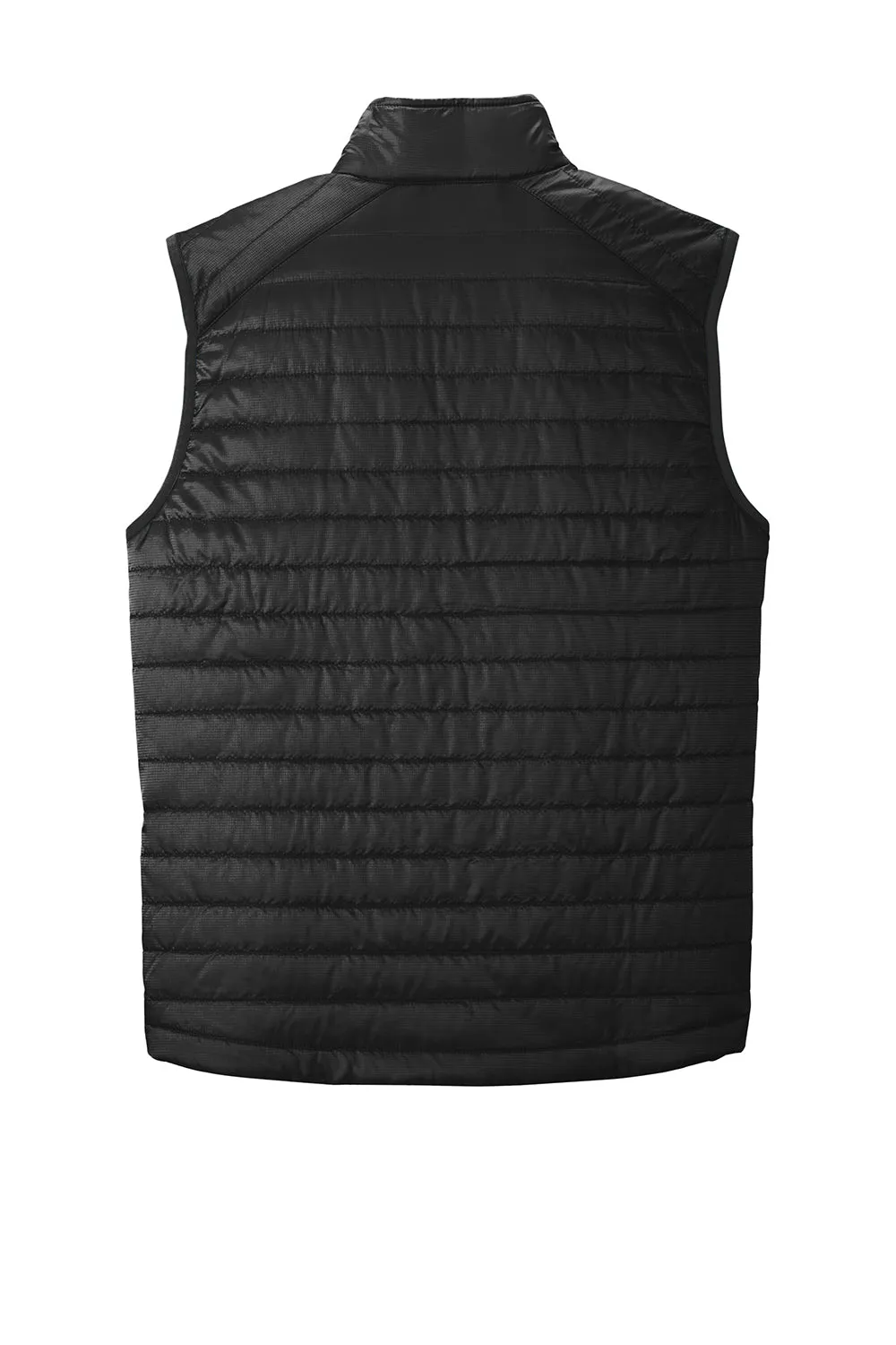 Port Authority Mens Water Resistant Packable Puffy Full Zip Vest - Deep Black