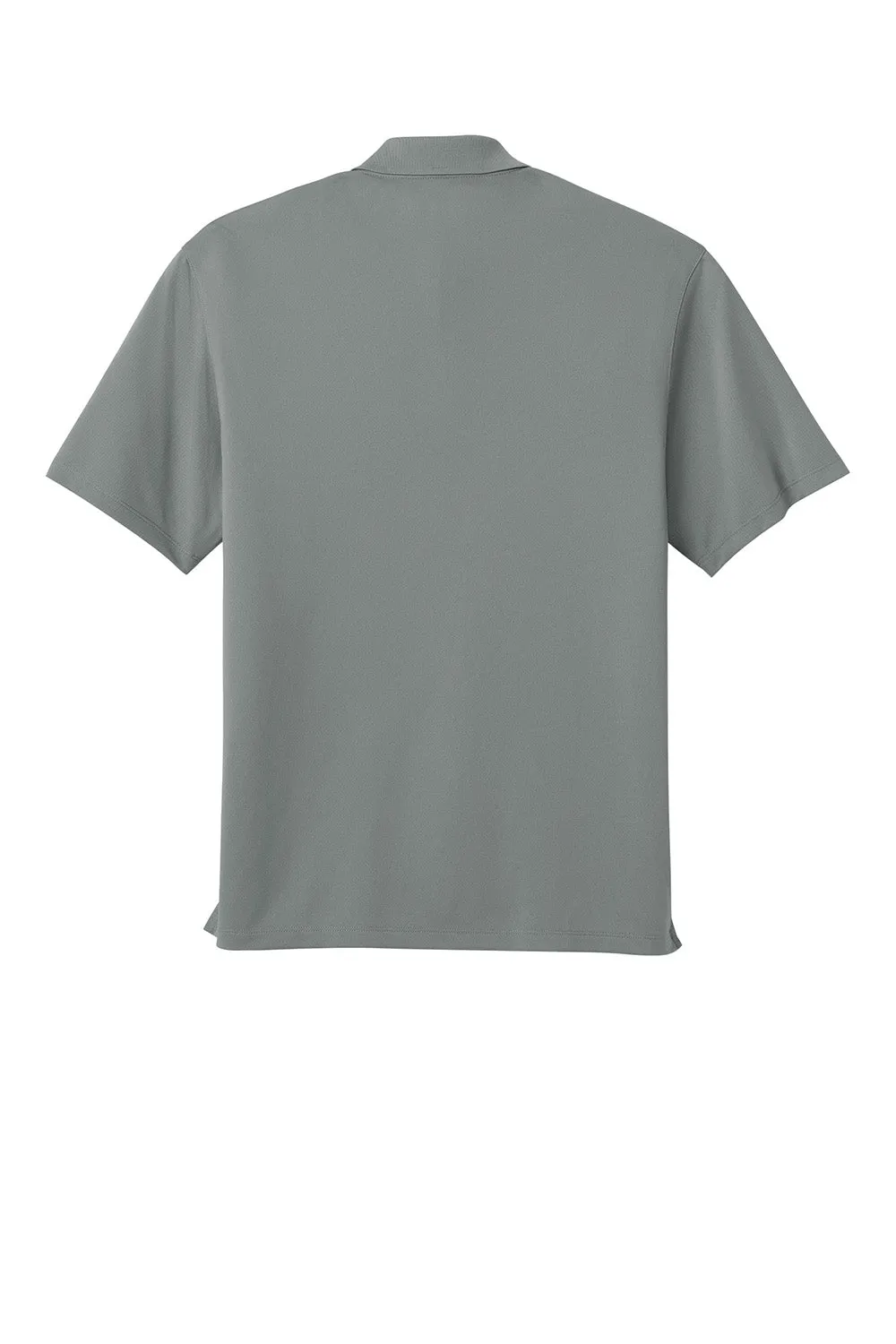 Port Authority Mens Wearever Moisture Wicking Pique Short Sleeve Polo Shirt - Gusty Grey