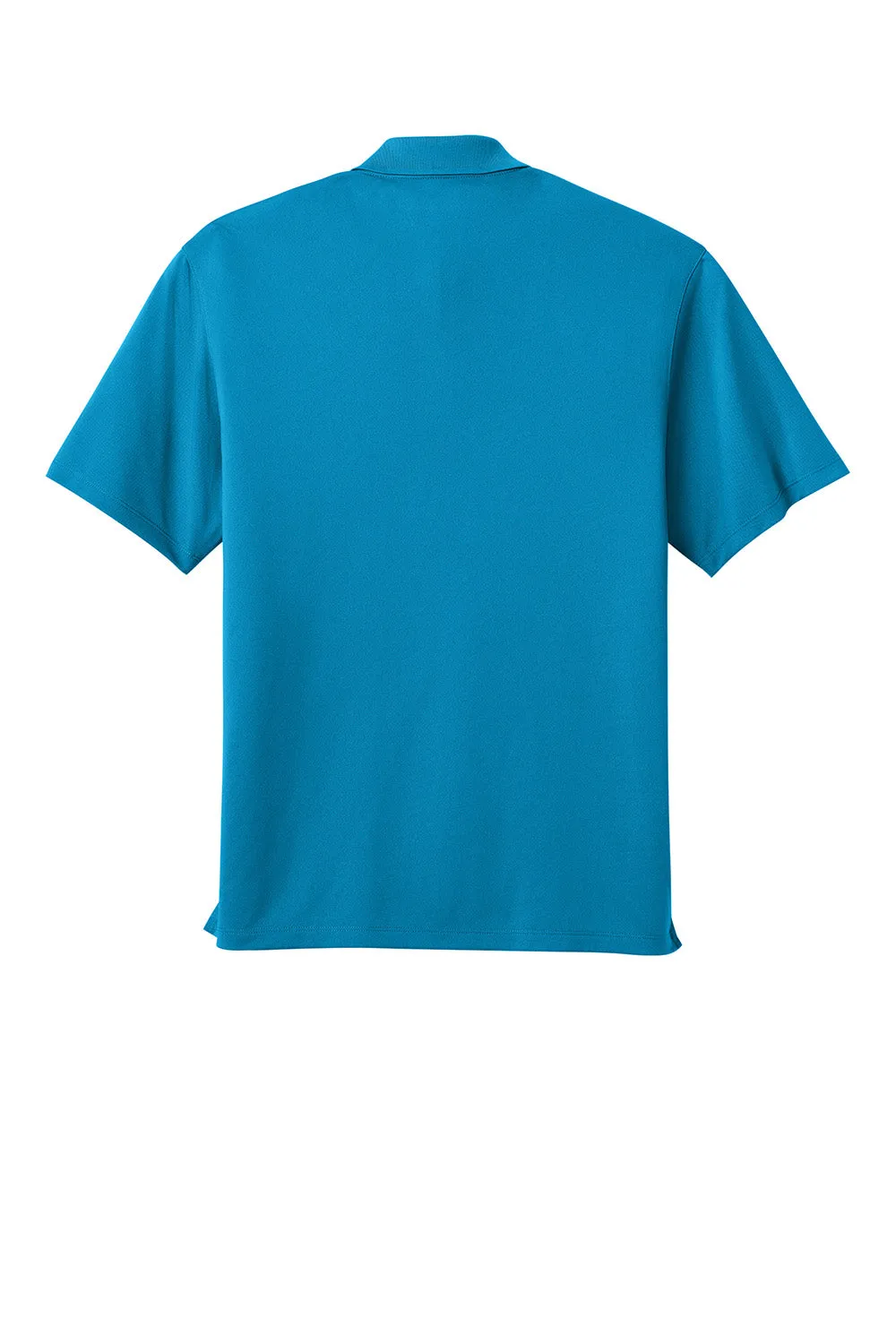 Port Authority Mens Wearever Moisture Wicking Pique Short Sleeve Polo Shirt - Parcel Blue