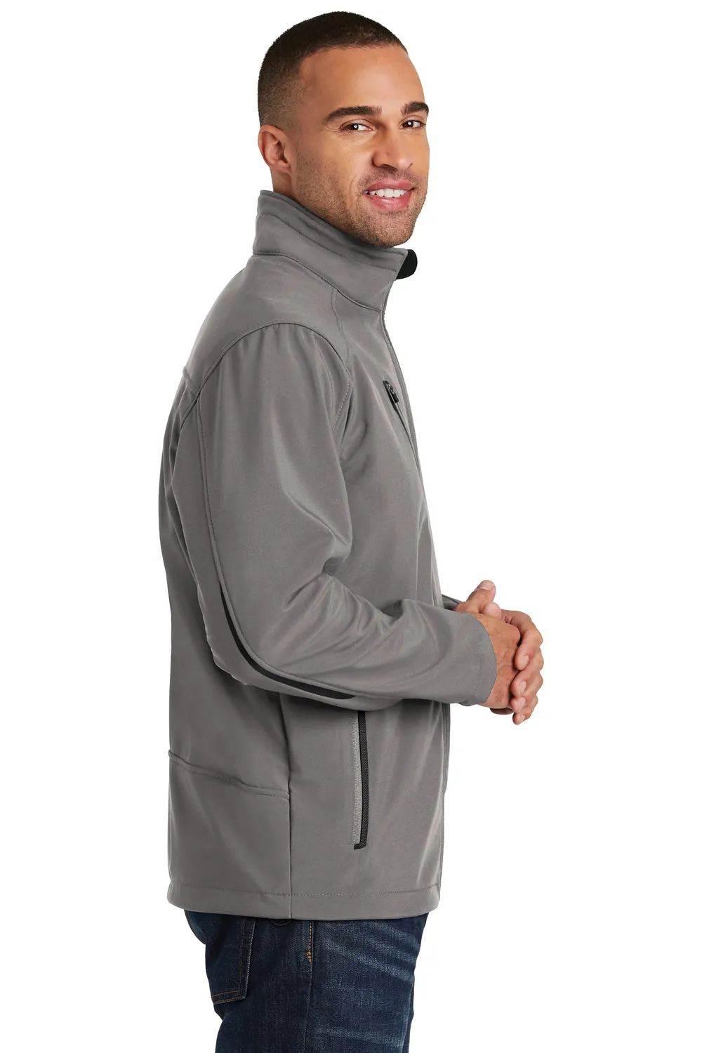 Port Authority Mens Welded Wind & Water Resistant Full Zip Jacket - Deep Smoke Grey