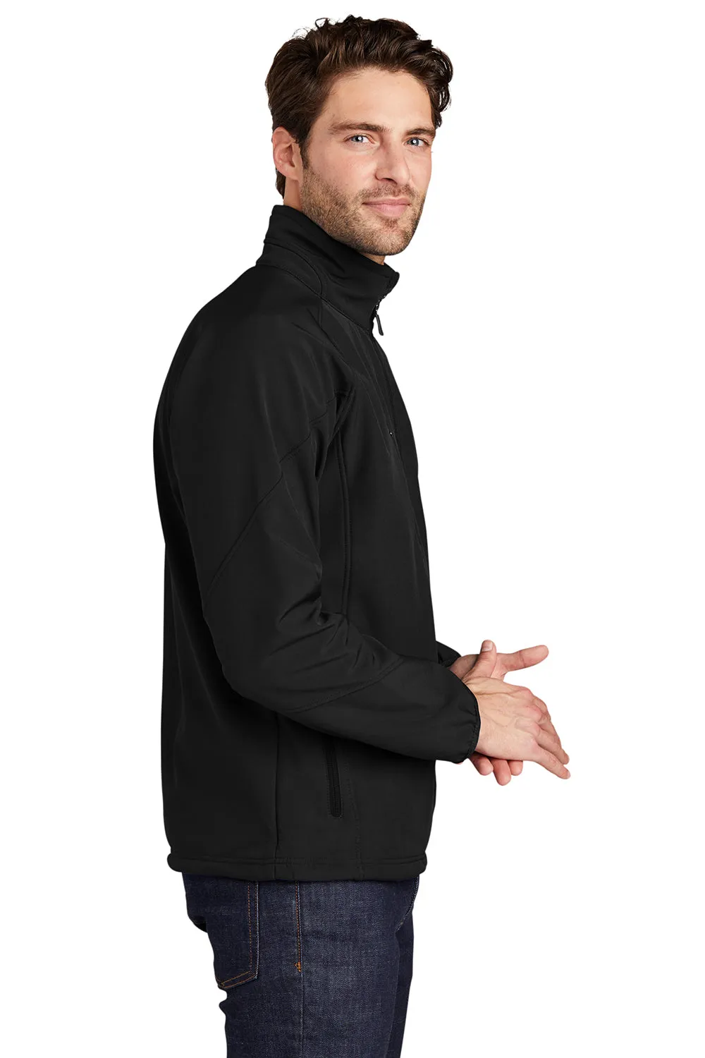 Port Authority Mens Wind & Water Resistant Full Zip Jacket - Black