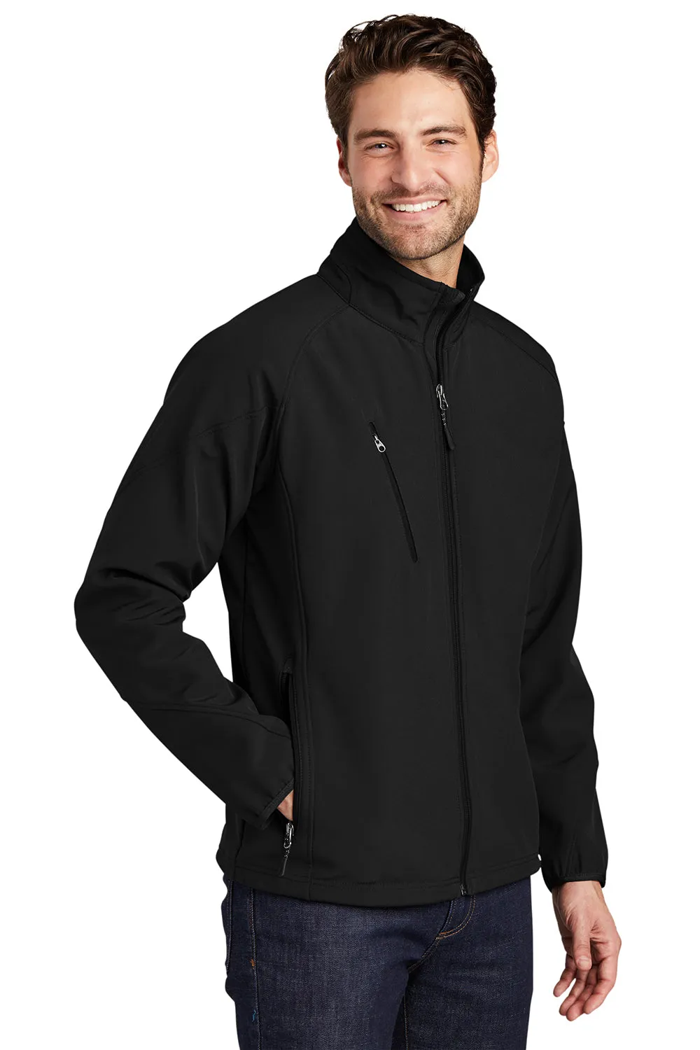 Port Authority Mens Wind & Water Resistant Full Zip Jacket - Black