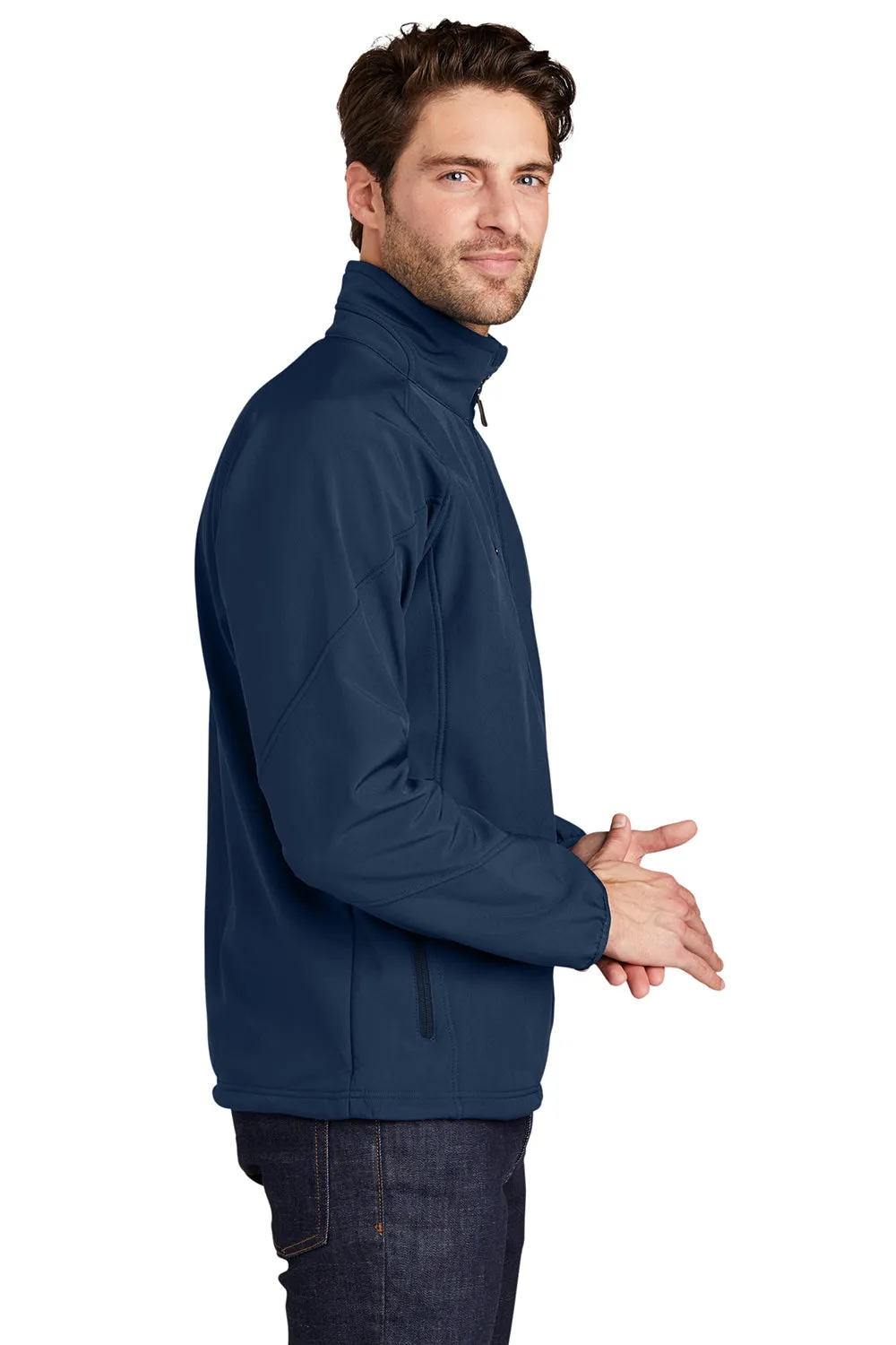 Port Authority Mens Wind & Water Resistant Full Zip Jacket - Insignia Blue - Closeout
