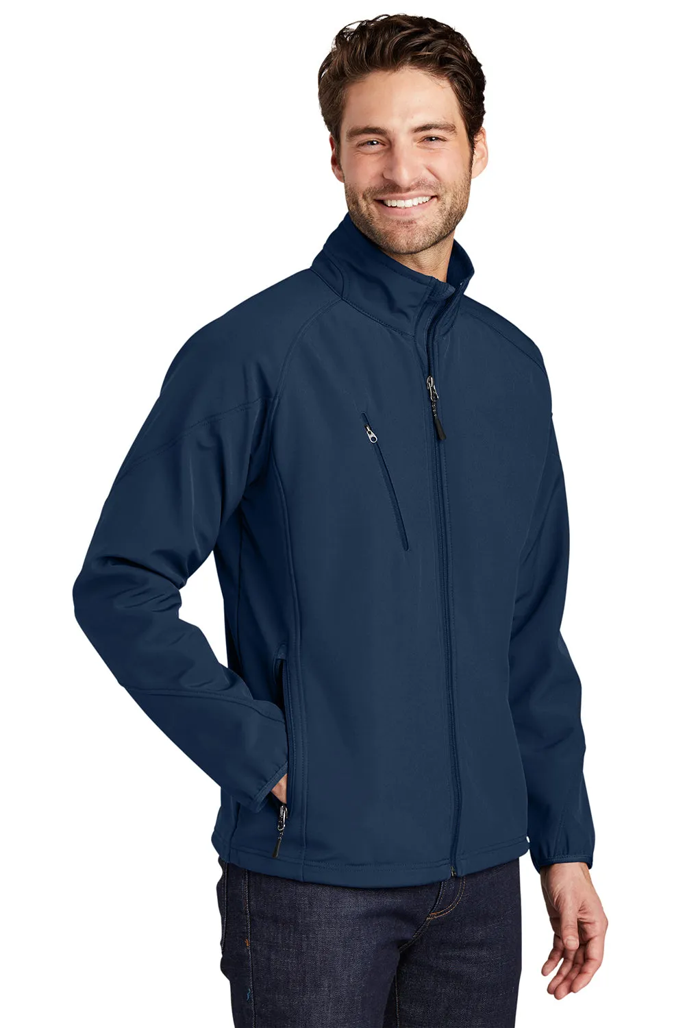 Port Authority Mens Wind & Water Resistant Full Zip Jacket - Insignia Blue - Closeout