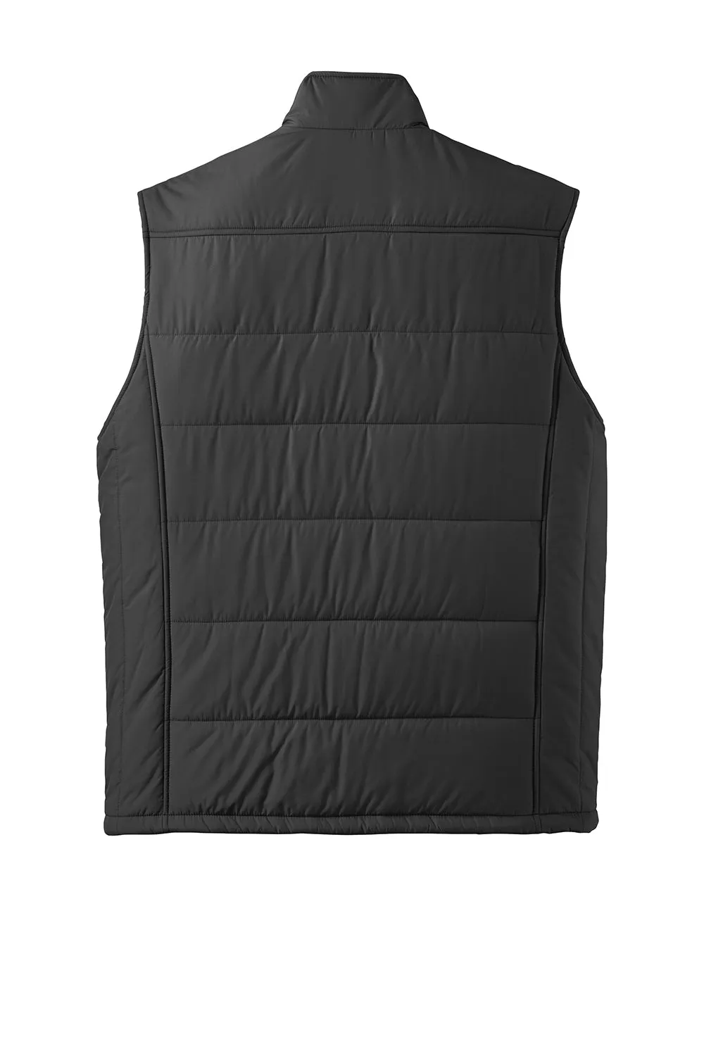 Port Authority Mens Wind & Water Resistant Full Zip Puffy Vest - Black