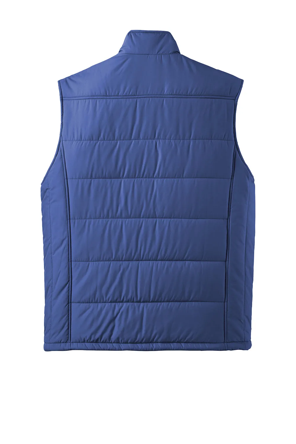 Port Authority Mens Wind & Water Resistant Full Zip Puffy Vest - Mediterranean Blue