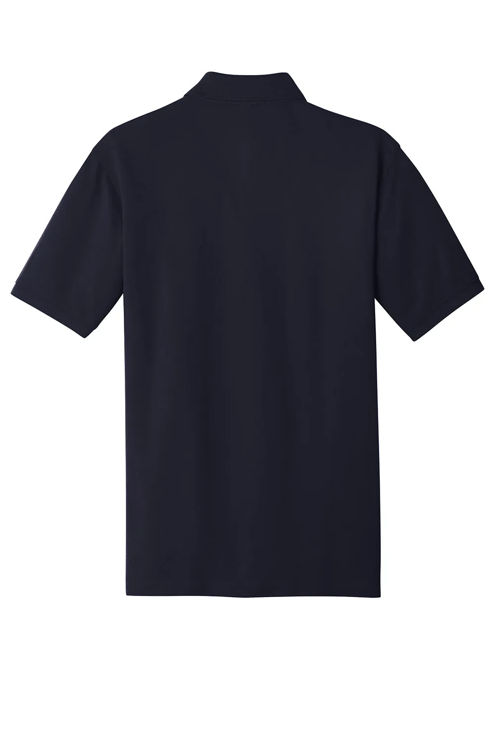 Port Authority Mens Wrinkle Resistant Short Sleeve Polo Shirt - Navy Blue