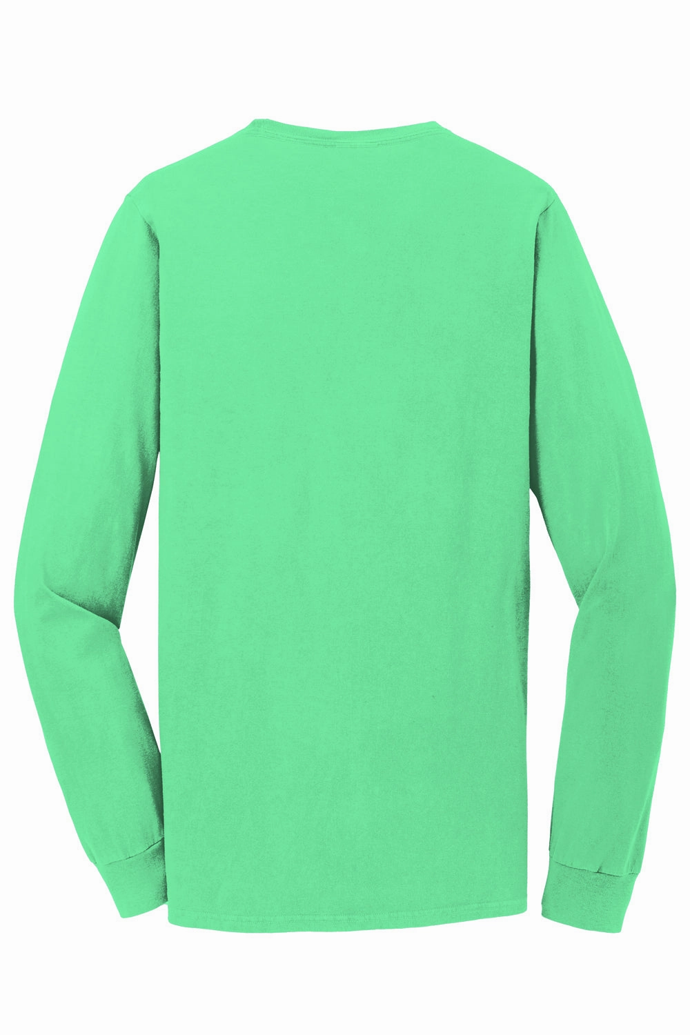 Port & Company Mens Beach Wash Long Sleeve Crewneck T-Shirt - Jadeite Green