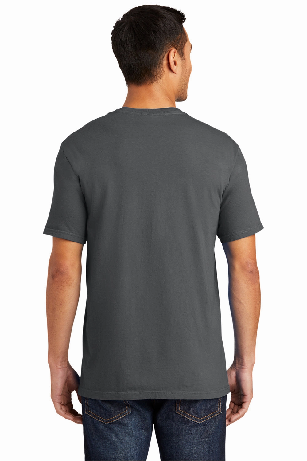 Port & Company Mens Beach Wash Short Sleeve Crewneck T-Shirt - Coal Grey