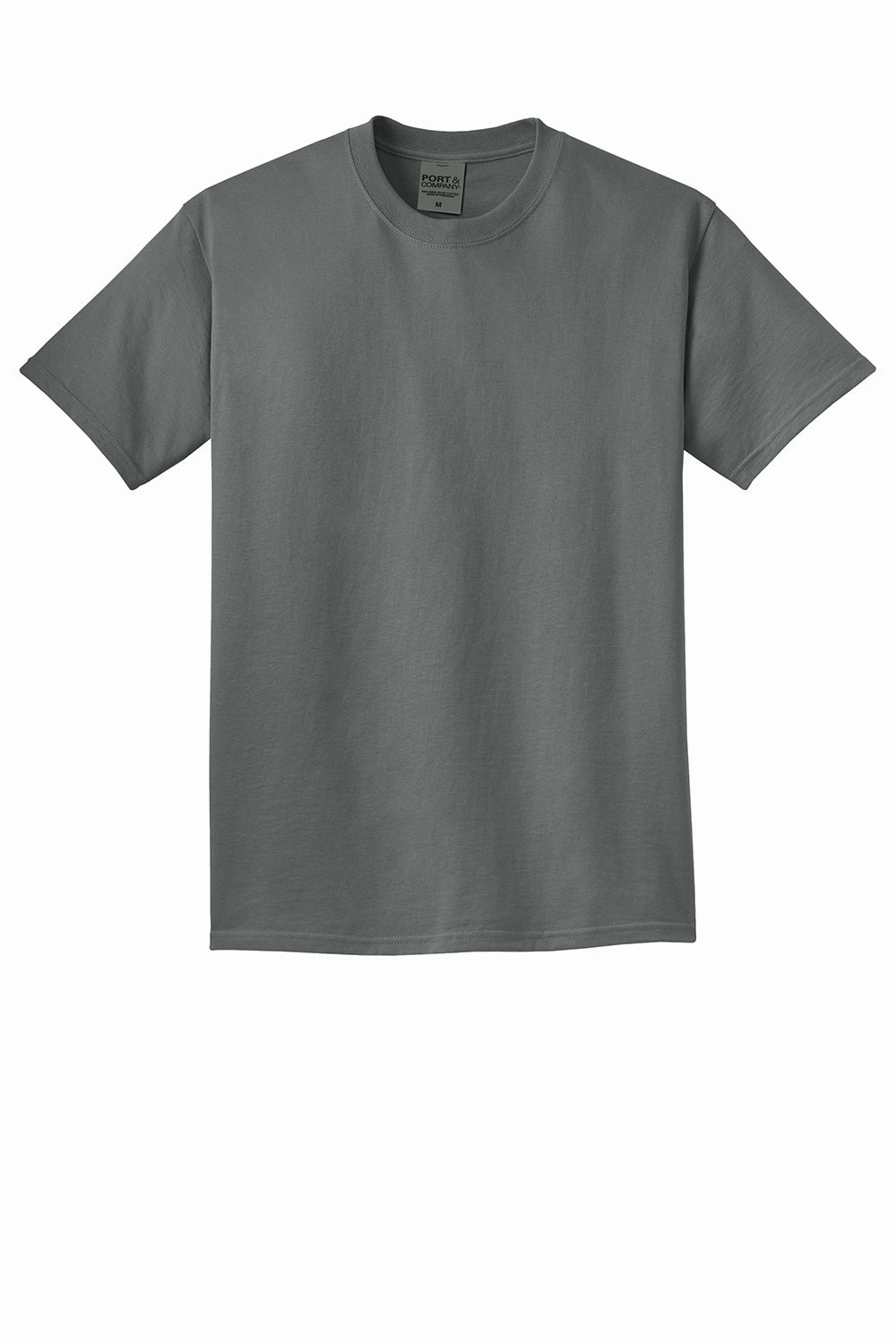 Port & Company Mens Beach Wash Short Sleeve Crewneck T-Shirt - Coal Grey