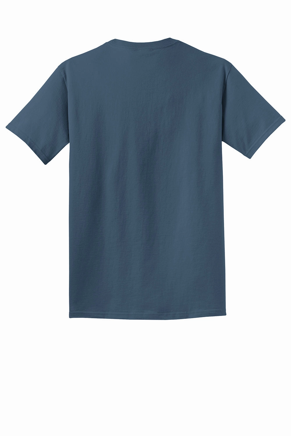 Port & Company Mens Beach Wash Short Sleeve Crewneck T-Shirt - Denim Blue