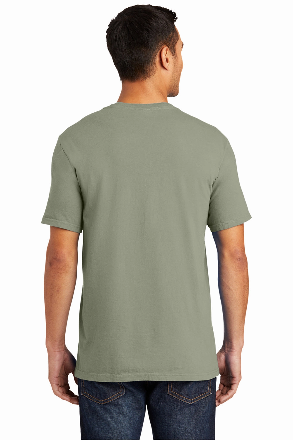 Port & Company Mens Beach Wash Short Sleeve Crewneck T-Shirt - Walnut