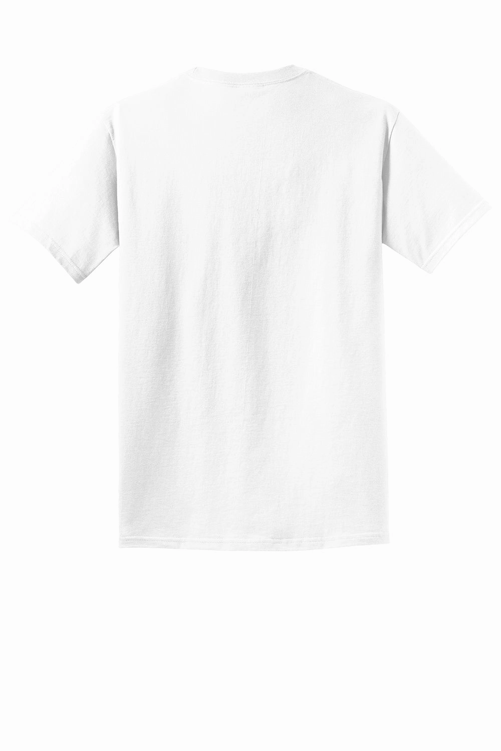 Port & Company Mens Beach Wash Short Sleeve Crewneck T-Shirt - White