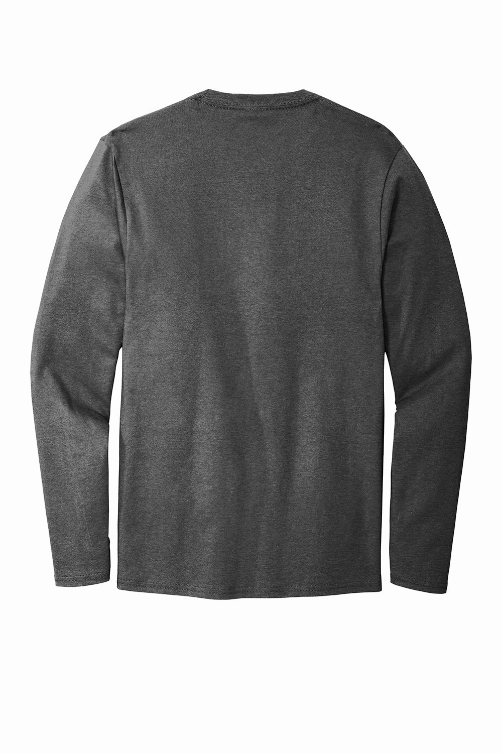 Port & Company Mens Bouncer Long Sleeve Crewneck T-Shirt - Heather Dark Grey