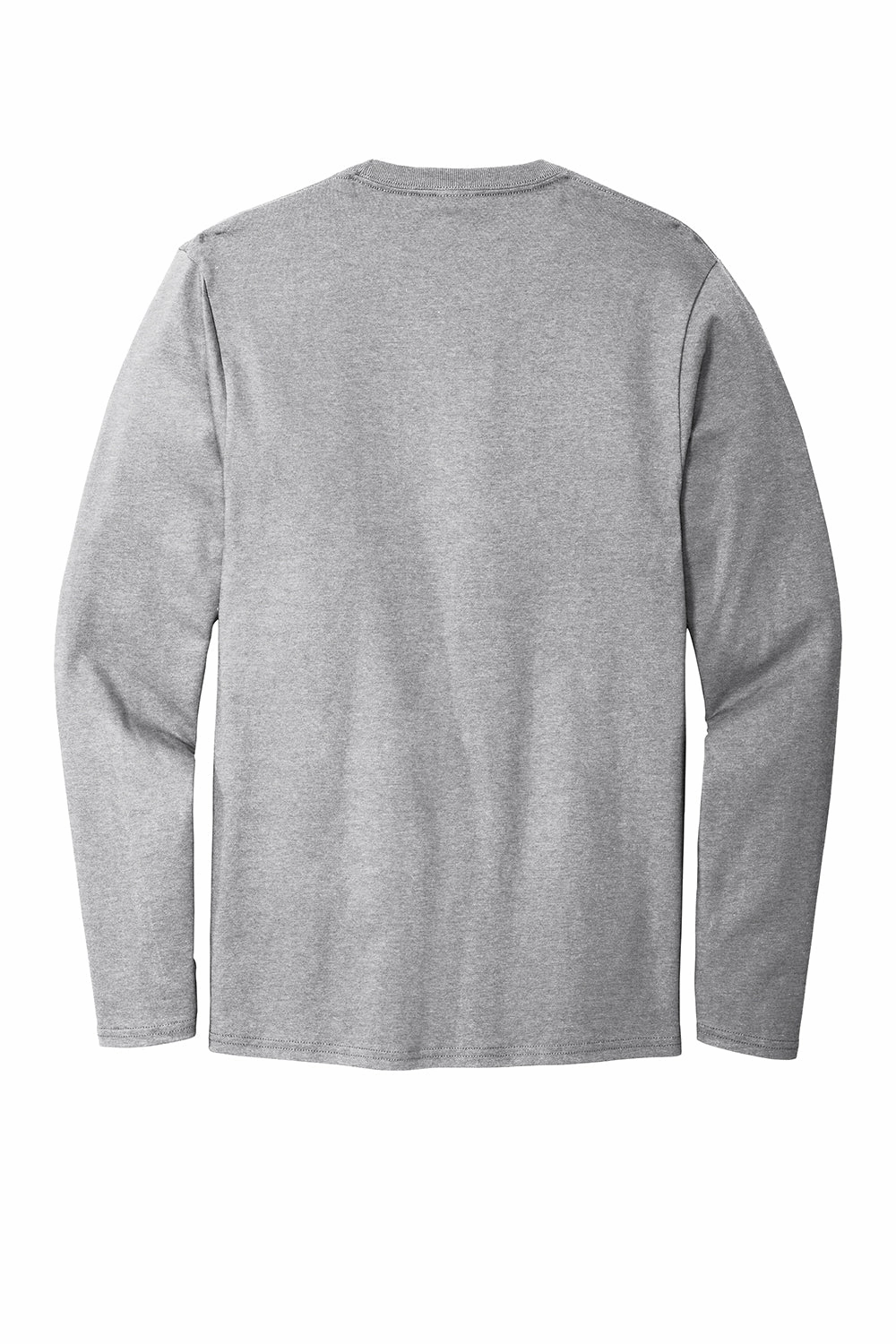 Port & Company Mens Bouncer Long Sleeve Crewneck T-Shirt - Heather Grey