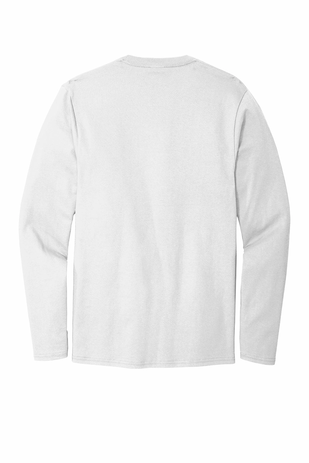 Port & Company Mens Bouncer Long Sleeve Crewneck T-Shirt - White