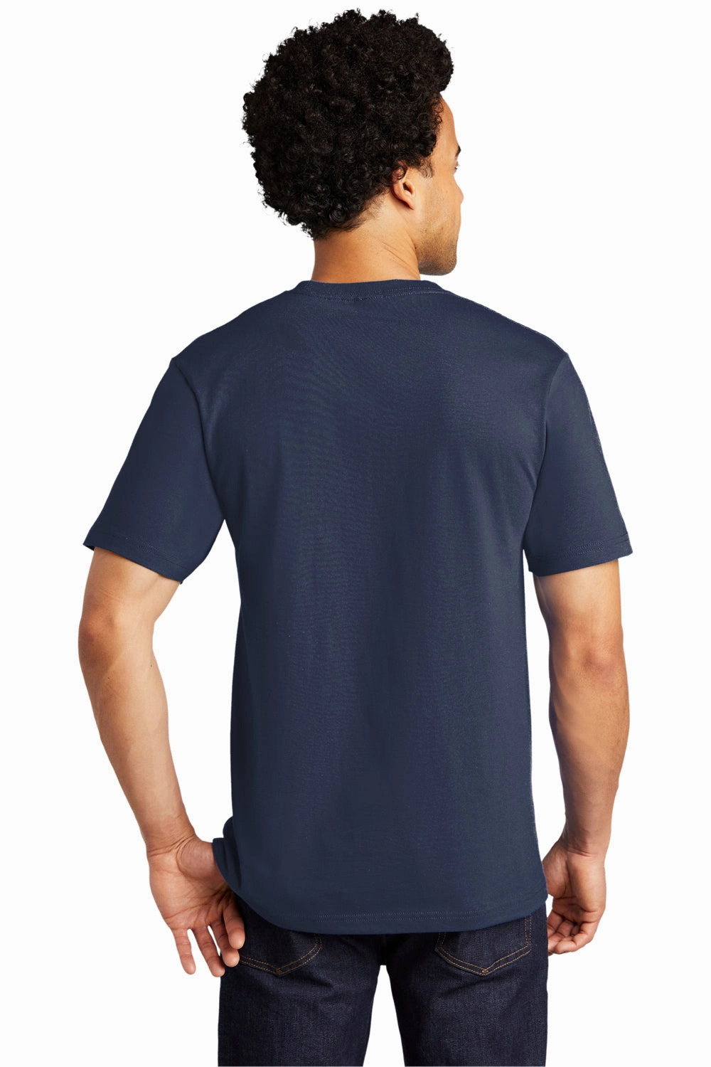 Port & Company Mens Bouncer Short Sleeve Crewneck T-Shirt - Navy Blue