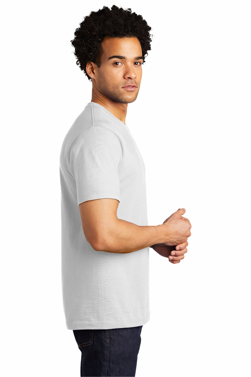 Port & Company Mens Bouncer Short Sleeve Crewneck T-Shirt - White