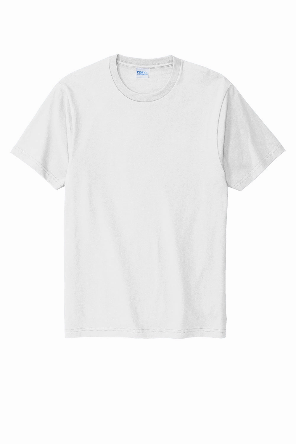 Port & Company Mens Bouncer Short Sleeve Crewneck T-Shirt - White