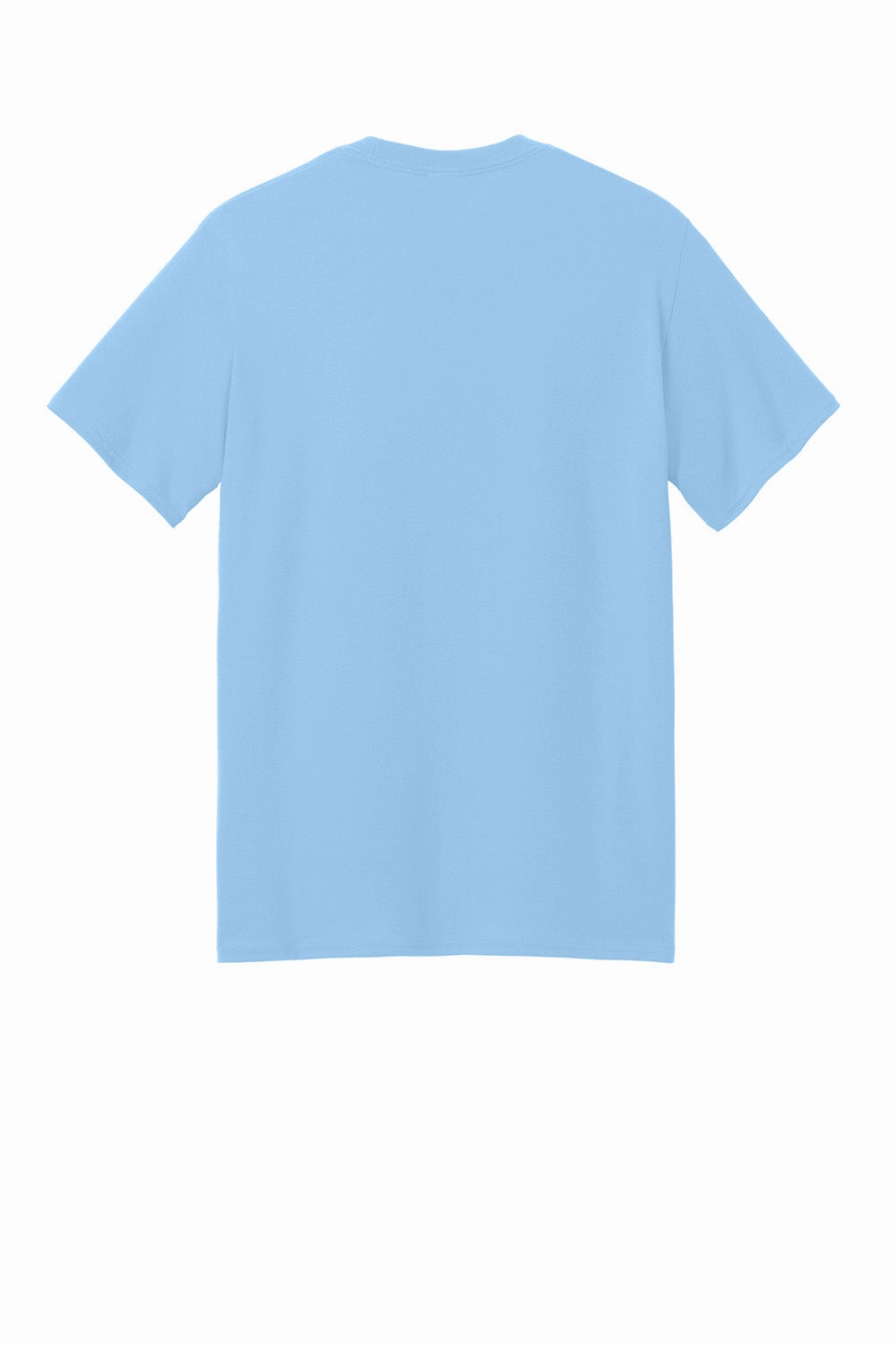 Port & Company Mens Core Blend Recycled Short Sleeve Crewneck T-Shirt - Light Blue
