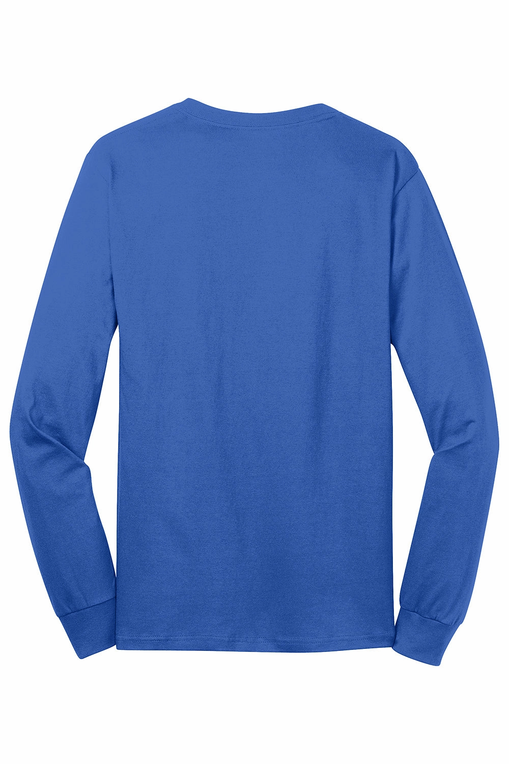 Port & Company Mens Core Long Sleeve Crewneck T-Shirt - Royal Blue
