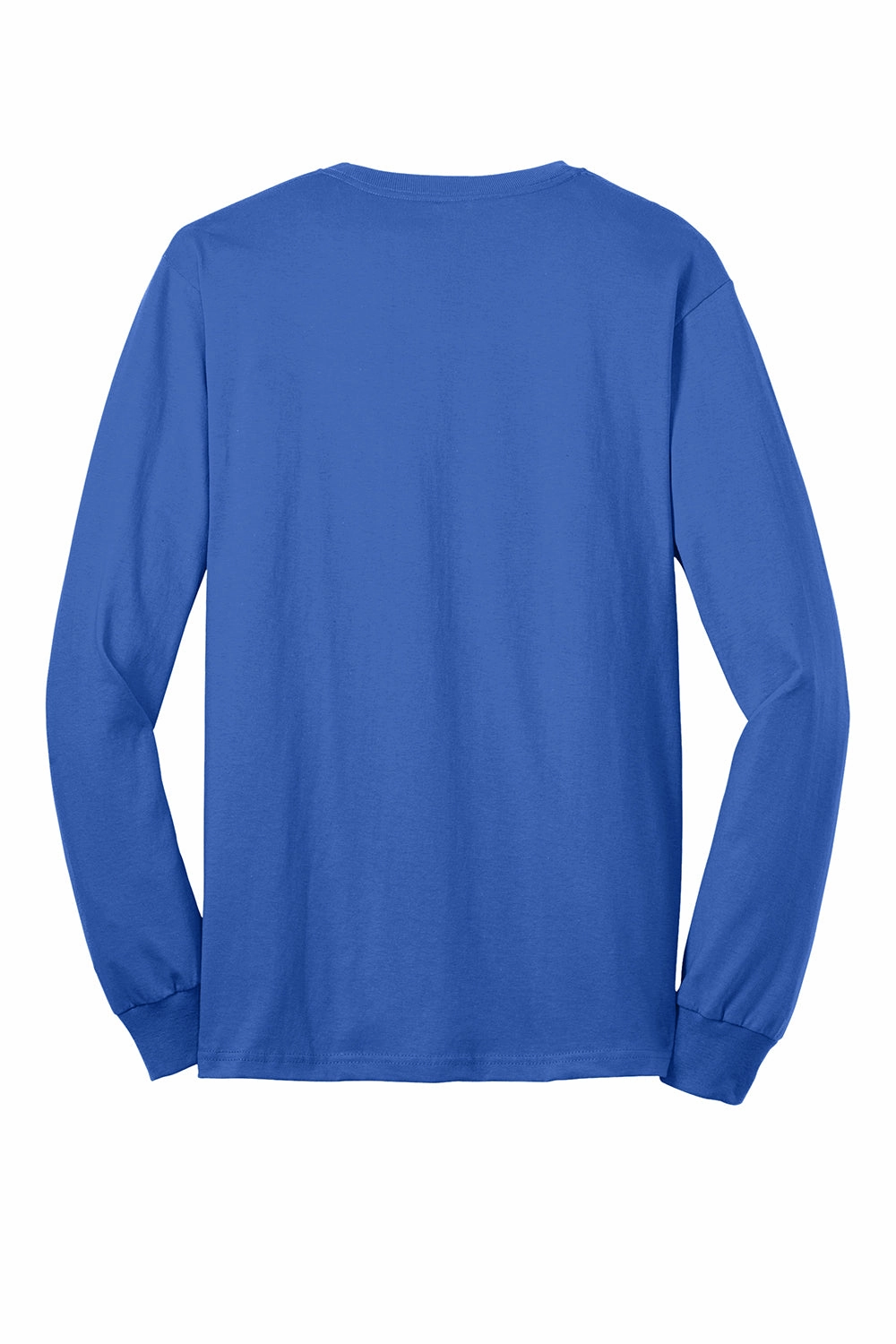 Port & Company Mens Core Long Sleeve Crewneck T-Shirt - Royal Blue