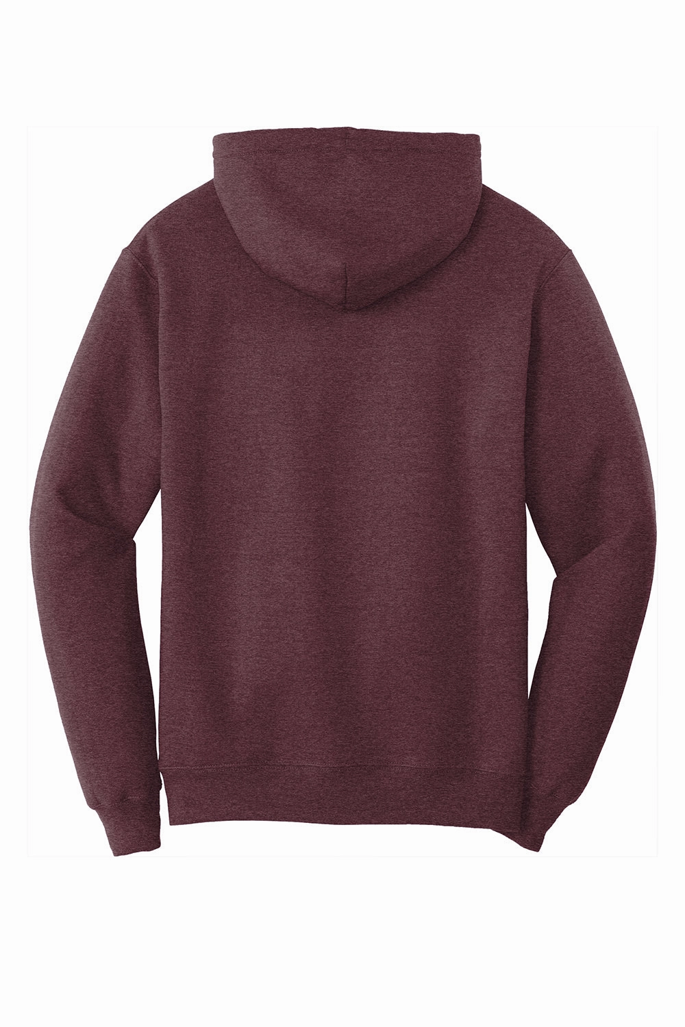 Port & Company Mens Core Pill Resistant Fleece Hooded Sweatshirt Hoodie w/ Pouch Pocket - Heather Athletic Maroon