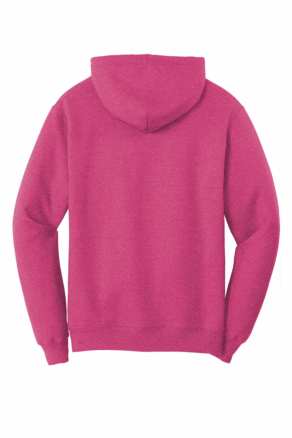 Port & Company Mens Core Pill Resistant Fleece Hooded Sweatshirt Hoodie w/ Pouch Pocket - Heather Sangria Pink