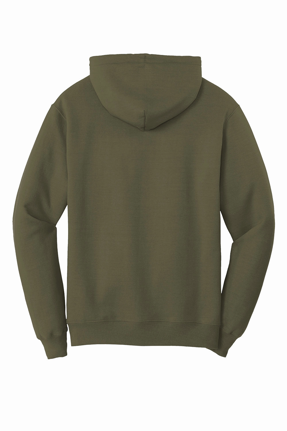 Port & Company Mens Core Pill Resistant Fleece Hooded Sweatshirt Hoodie w/ Pouch Pocket - Olive Drab Green
